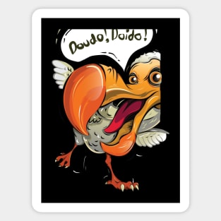 dodo bird illustration Sticker